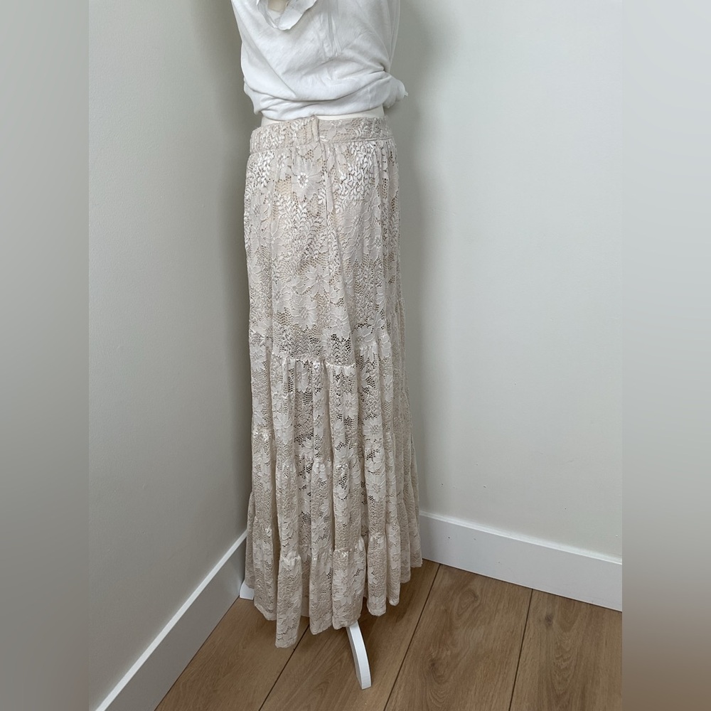 Altar'd State Cream Lace Maxi Skirt - Picture 6 of 11